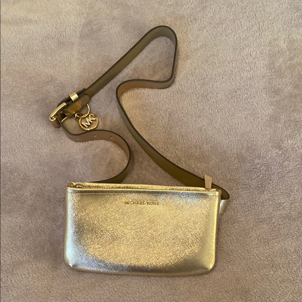 Michael Kors Gold Crossbody/Belt Bag